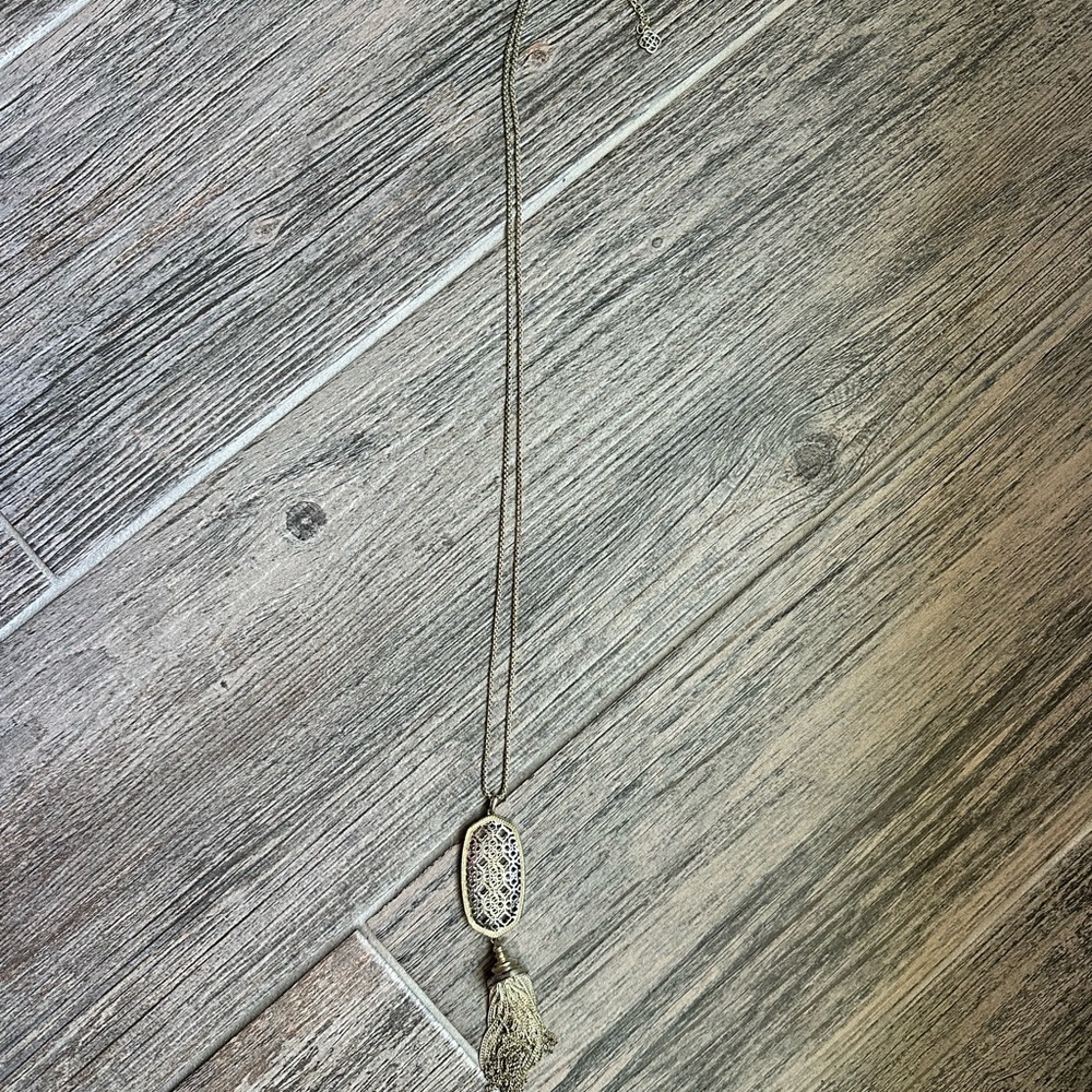 Kendra Scott Rayne Gold/Silver Long Pendant Necklace